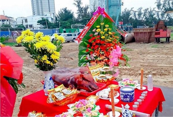 Sắm lễ cúng động thổ xây mộ 3